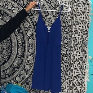 royal blue skater dress